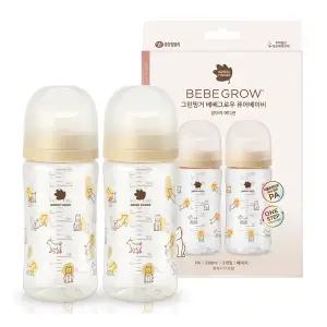 [그린핑거]베베그로우 PA퓨어베이비 강아지 트윈팩280ml(노꼭지)