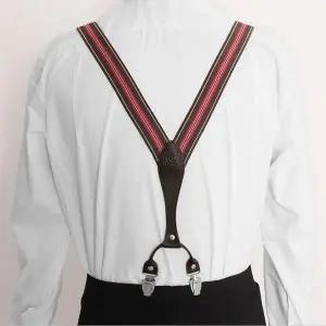 레더 서스펜더 가죽 멜빵 끈