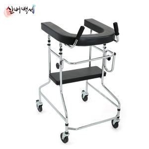 실버백세 DH-403 노인 보행보조기 성인용 환자용 어르신 보행기 어깨 보행차 실버카 U자 바퀴워커 실버용품 간병용품