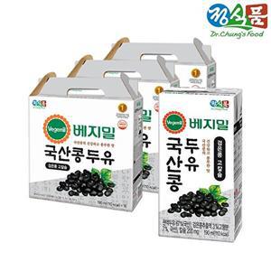 [베지밀]베지밀 국산콩 검은콩 고칼슘 두유 190mlx48팩