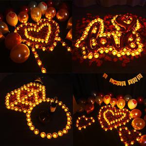 프로포즈 용품 이벤트 led 초 촛불 전기 결혼 기념일 생일 파티용품 파티 풍선 가랜드 현수막 생일선물