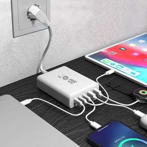 200W 애플 맥북충전기 어댑터 접지 GAN2 PPS PD 초고속 멀티 충전기 프로 맥북 LG그램 노트북