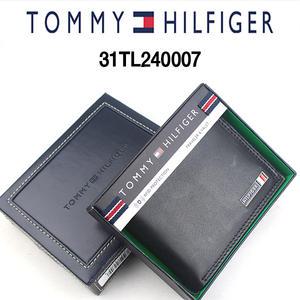 타미힐피거 지갑 31TL240007 블랙,탄 /반지갑