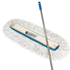제이오마켓 국산 원사(꼰사) 밀마포90cm 스텐봉120cm세트/강당 체육관 복도 바닥 청소 대형 밀대 걸레 대걸레 세트