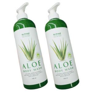 노브랜드 알로에 바디워시 700ml x 2개 올리브오일 알로에베라잎즙 함유