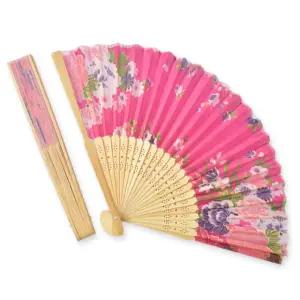 접는 합죽선 미니 휴대용 접이식 쥘 부체 일본 부채 종류 한국 전통 민화 손 그림