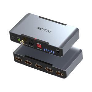 부요아 1대4 8K 모니터 HDMI 분배기 오디오 분리 다운스케일 8334SP8K60