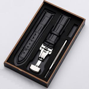 송아지 22MM 그레인 18MM 가죽 19MM 20MM 시계 21MM 버클용 스트랩 악어 밴드