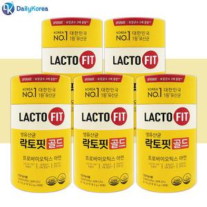 락토핏 생유산균 골드 2g x 50포 5통 온가족 장건강 프로바이오틱스 아연 D