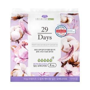 29데이즈 29Days 드림핏 팬티형 생리대 입는 오버나이트 1팩