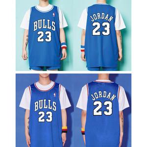 [풀마킹]CHICAGO BULLS JORDAN 23 시카고 불스 조던 23 블루 농구나시 NBA 유니폼 민소매