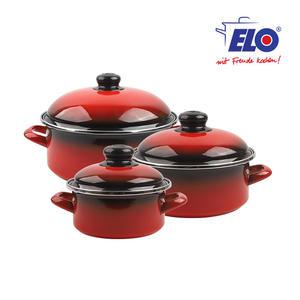 ELO 빨강법랑 3종 일반형 14cm+20cm+24cm