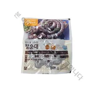 CJ 헬씨누리 껍질이 얇아 부드러운 찰순대 슬라이스 1kg (냉장포장)