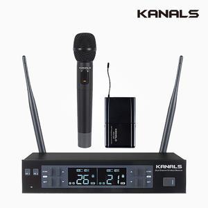 카날스 MW-620 2채널 강의용 무선마이크세트 수업용 공연용 방송용 교회용 900MHz