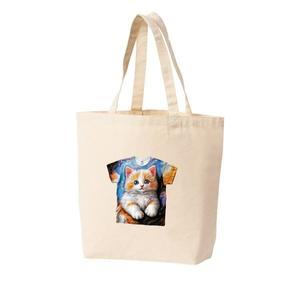 고품질 에코백 토트백 고양이 알록달록 아기냥이 (WFHOENL)