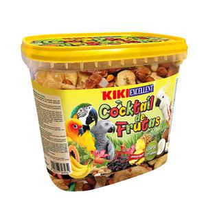 키키 후르츠 칵테일 300g 앵무새 간식 먹이 사료 모이 건조과일 펠렛