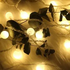 LED 앵두 전구 꼬마 스트링 캠핑 알 전구 줄조명 80구/블루/원형/검정/사출/스티로폼/팅/칼라/붕어