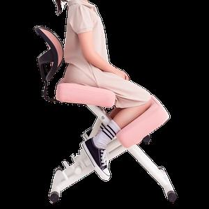 무릎 의자 아이방 수험생 등받이 척추 허리 교정 체어 자세교정의자(블루)