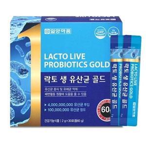 락토 생 유산균 골드 프로바이오틱스 유산균 40억마리 30포 1개월분 약국