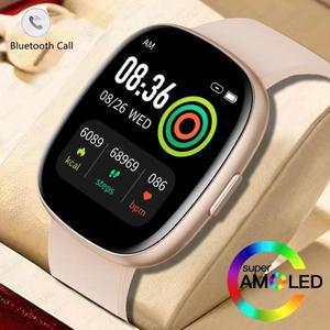 화웨이 샤오미 스마트 워치 남녀공용, 1.83 인치 HD AMOLED 풀 터치 스크린, 스포츠 방수 블루투스 통화 스