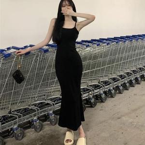 끈나시 롱원피스 민소매 롱 원피스 서스펜더 원피스