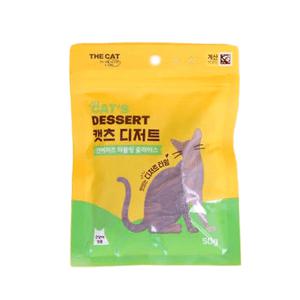 펫 더캣 캣츠 디저트 마블링 슬라이스 50g 연어 치즈