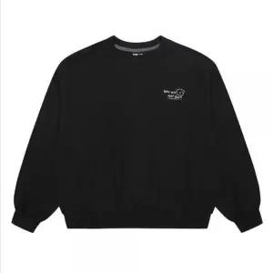 [소이] HC04 봄 가을 비숑 일러스트 맨투맨티 주니어 여자 블랙맨투맨티셔츠 24f5 (S19384760)