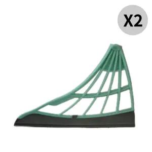 쓰리잘비2 빗자루 교체헤드 민트 청소 대형 32cm X2