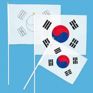 그리기깃발(태극기)-(소)/(대) DIY 깃발 체육대회 운동회 축제 행사 플래그 만들기