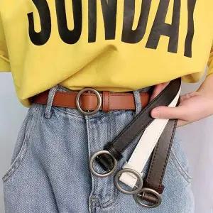 깔끔한 리얼리티 인조가죽 남녀공용 클래식 써클 벨트