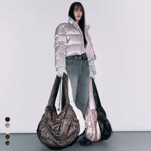 몽돌 스크런치 증정 5color 셔링 포인트 패딩 빅백 MDBG007
