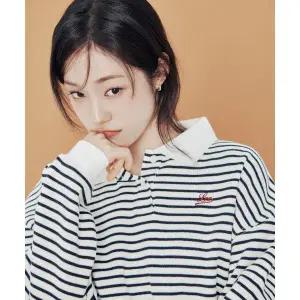 매장정품 LEE 우먼 유니온 피케 카라 맨투맨 아이보리 LE2503CR61IV 181056