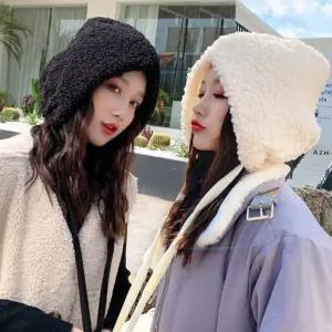 여성 전체 뽀글이 귀여운 모자 URK-217/털모자/군밤/겨울/넥/워머/방한모/후드/등산/귀도리/니트/귀마개