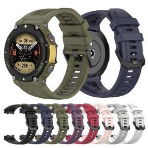 Amazfit T-Rex 2 용 실리콘 밴드 Huami T 교체 손목 Correa 스트랩 시계 팔찌 액세서리