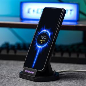 핸드폰 고속 무선 충전기 패드 REDMI 삼성 호환 초고속 거치대 스탠드 홀더용 240W PD3.1 충전 도크