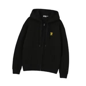 매장정품 와키윌리 WACKYWILLY WACKY WILLY 로고 와펜 기모 후드집업 블랙 MG2404HZ01BK 594513