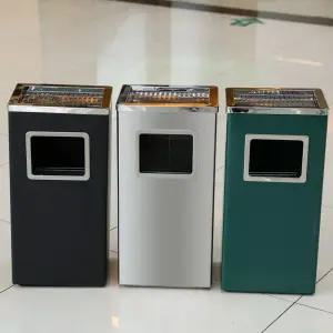스텐 스탠드 외부재떨이 회색 틈새 재떨이 외부 쓰레기통