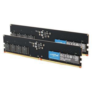 중요한 128GB 키트 2x64GB DDR5 RAM 5600MHz 또는 5200MHz 4800MHz 데스크톱 메모리 UDIMM 288핀 최신 인텔 코어 및 AMD 라이젠 8000 이상과 호환 CT2K64G56C46U5