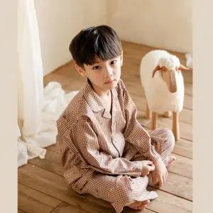 마누아 베이글 국산 남자아이 남 유아 아동 긴팔 잠옷 파자마 세트