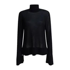 슬릿 슬리브 터틀넥 스웨터 253WRT0535YA0079001 BLACK
