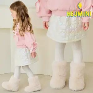 [헤이미니] 핑크빔홀로그램패딩스커트