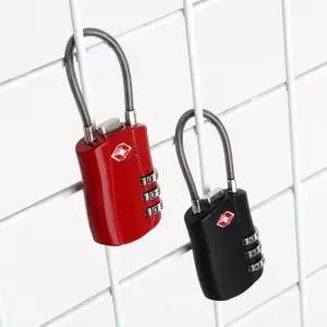 TSA 블랙와이어자물쇠 캐리어도난방지 가방 잠금장치 캐리어자물쇠