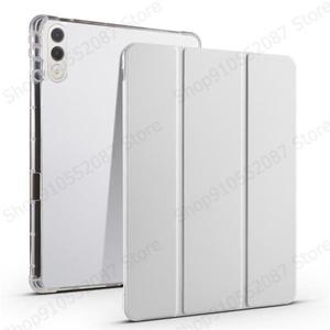 샤오신 패드 프로 GT 11.1 tb710fu 케이스 펜 홀더 포함 삼중 접이식 소프트 백 스탠드 태블릿 커버 레노버