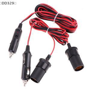 DD329 자동차 시가 라이터 연장선 2M 5M 미국식 전원 소켓 어댑터(자동차 전자 장치용 암 커넥터 포함)