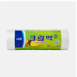 크린？N 크린 롤 백 25x35cm 중 500매/비닐 팩 크린랩 식품 위생 봉투 업소용 주방 대용량 일회용 봉지 식당