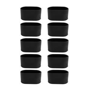 10 Pcs 고무 의자 다리 캡 타원형 커버 테이블 피트 엔드 바닥 보호기 가구 레벨링 홈 장식