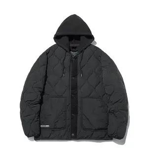 [인터크루] 남성 경량 리브렉스 매칭 패딩 ITW4UO04GBK (블랙)