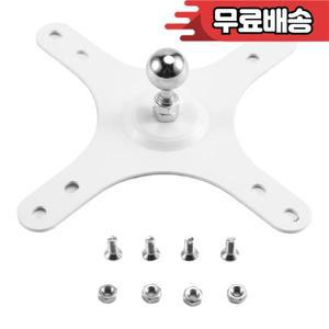 17Mm 볼 베이스 세트가있는 휴대용 모니터 장착 브래킷 플레이트 VESA 100X100mm 75X75mm 벽 마운트 홀더