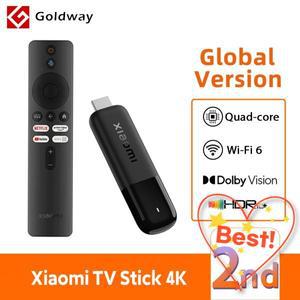 100% 호환 샤오미 TV 스틱 4K 2ND GEN 2025 글로벌 버전 블루투스 WIFI6 돌비 비전 동글 휴대용 스트리밍