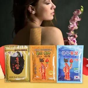 인삼 홍삼 산삼 쿨패드 찜질패드 건강패드 동전패드 골드인삼 패드